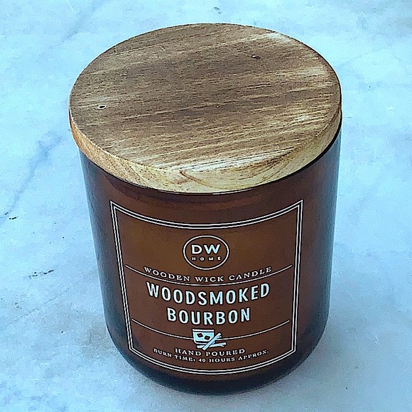 DW HOME CANDLE WOODSMOKED BOURBON WOODEN WICK SCENTED 40 HRS NEW - Picture 2 of 4